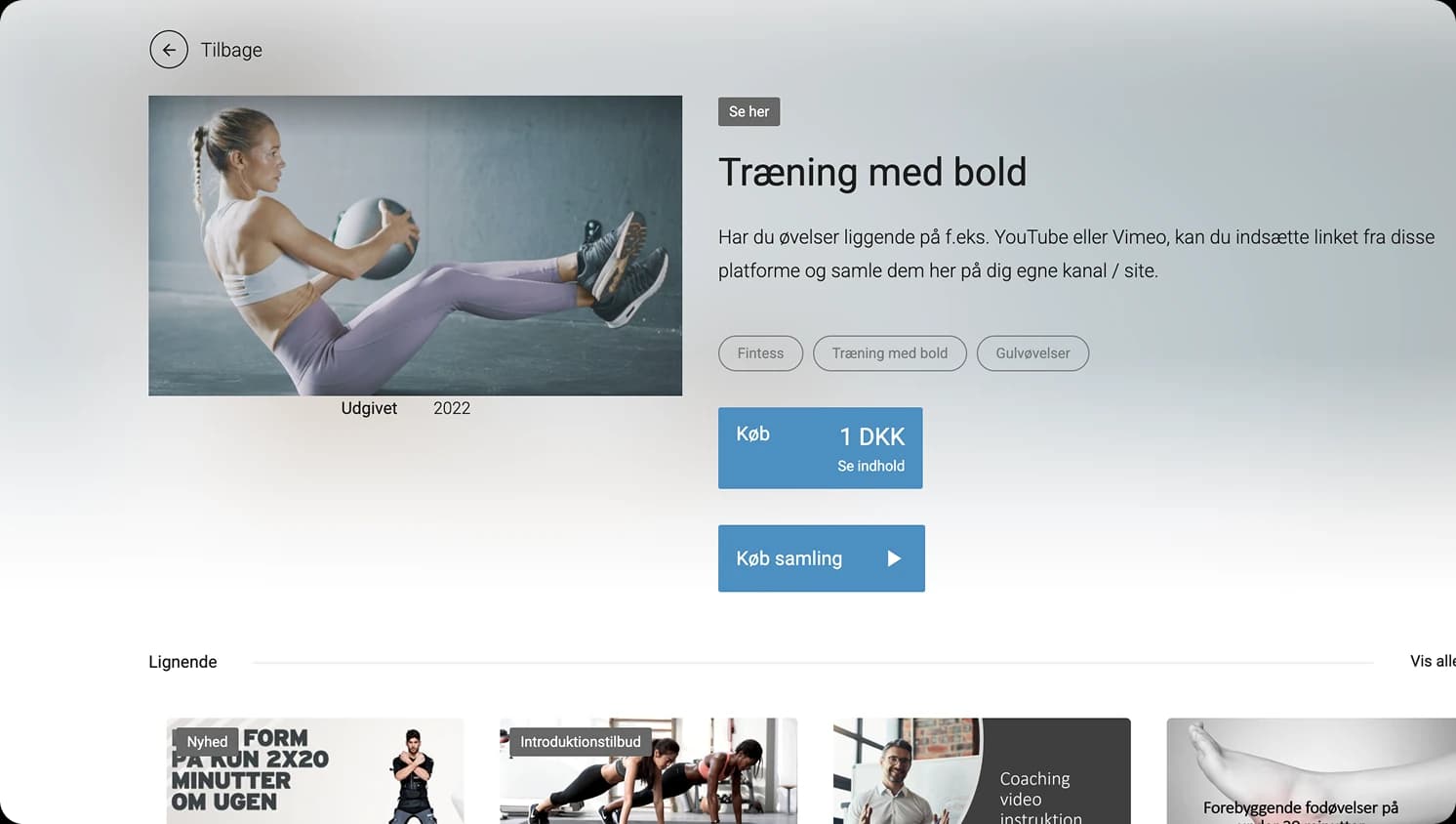 produkt skærmbillede